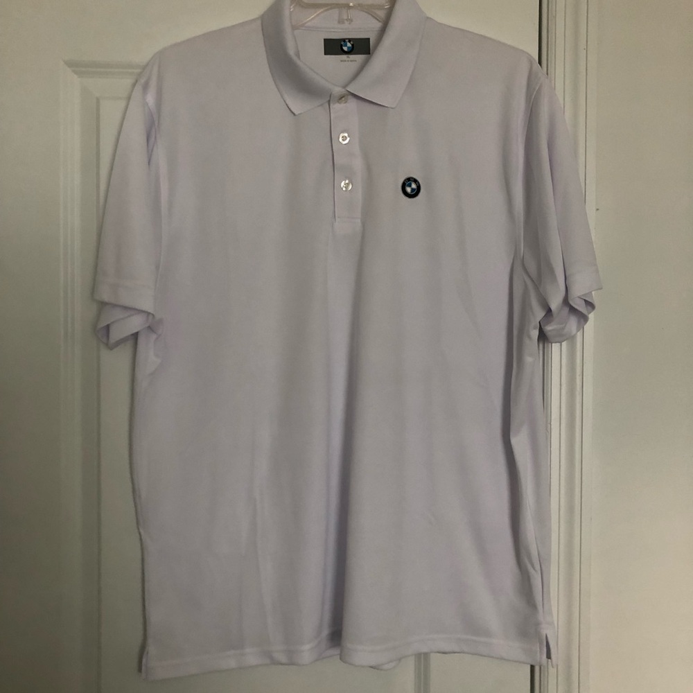 BMW White Logo Polo Shirt